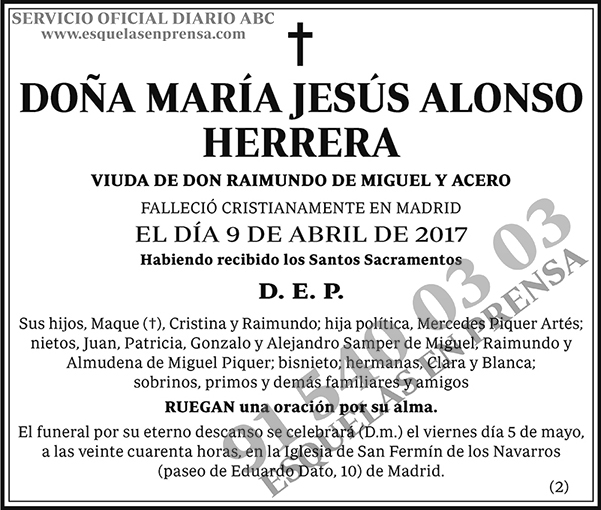 María Jesús Alonso Herrera